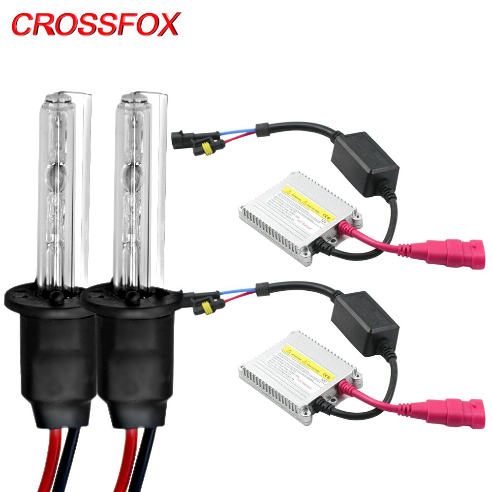 CROSSFOX 55W Ballast Xenon H7 versteckt H1 Auto Scheinwerfer birne 12V H11 9005 3000K 4300K 6000K 8000K 10000K Auto Lampe Wandlung Bausatz