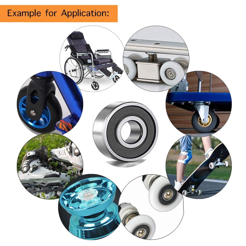 10pcs Double Shielded Miniature High-carbon Steel Single Row 608ZZ ABEC-7 Deep Groove Ball Bearing 8*22*7 8x22x7 MM 608 Z