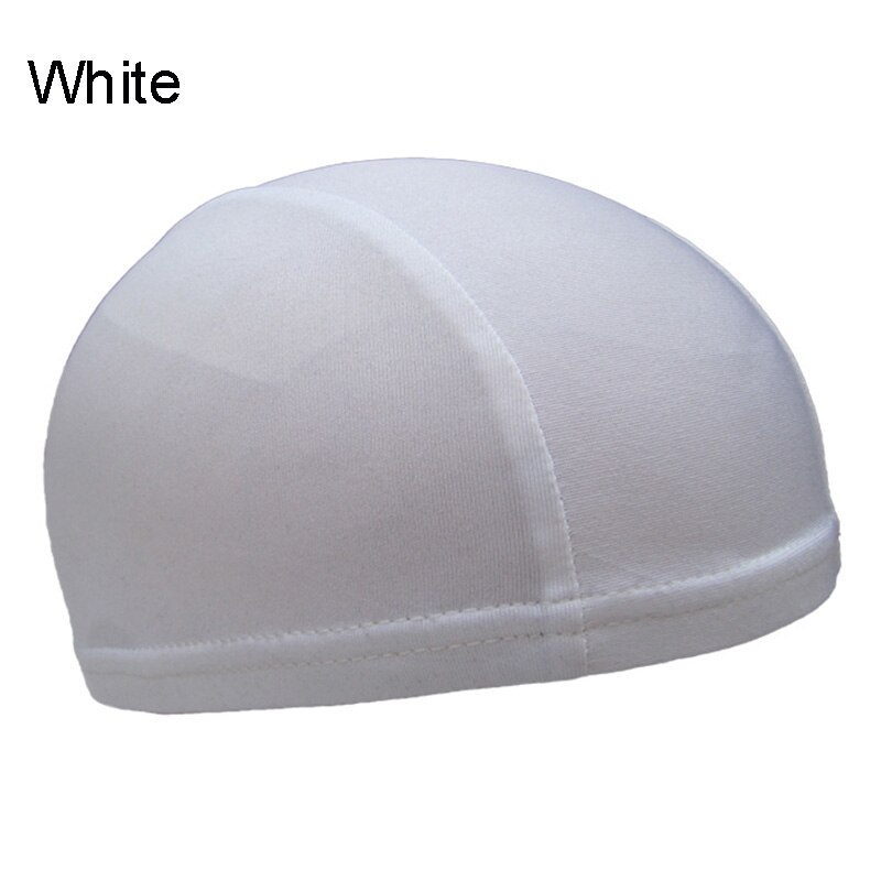 Soft Helmet Liner Quick-dry Skull Cap Under Helmet Cycling Headgear Bicycle Sports Breathable Beanie Adults Unisex D: White