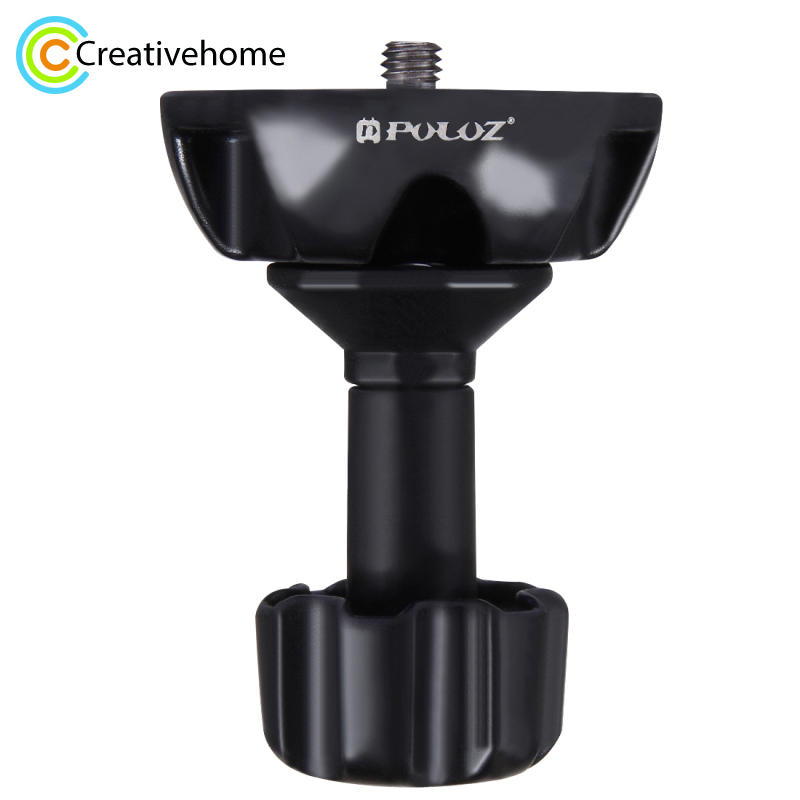 PULUZ 75mm Bowl Adapter Metal Half Ball Flat to tripod bowl Adapter with 1/4'' 3/8'' Screw For Fluid Head Tripod DSLR Rig Camera