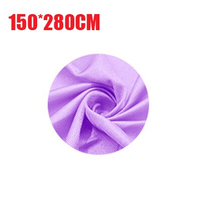 150*280CM bambini adulti cotone all&#39;aperto altalena coperta amaca coccole fino a terapia sensoriale bambino morbido elastico pacco altalena costante: Light purple 150