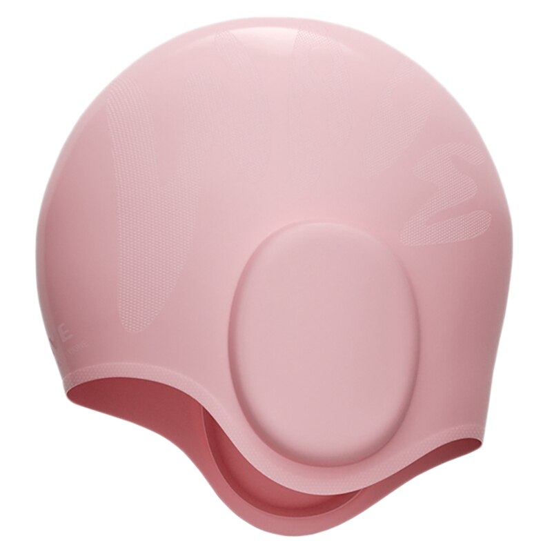 Gorro de natación Unisex para niños, protección 3D para los oídos, de silicona, resistente al agua, duradero: Rosa