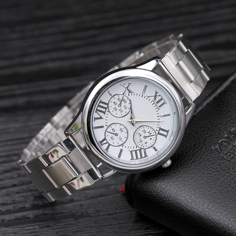 1PCs Brand Quartz Watches Simple Gold Women Quartz Watches Casual Stainless Steel Dress Women Wristwatches