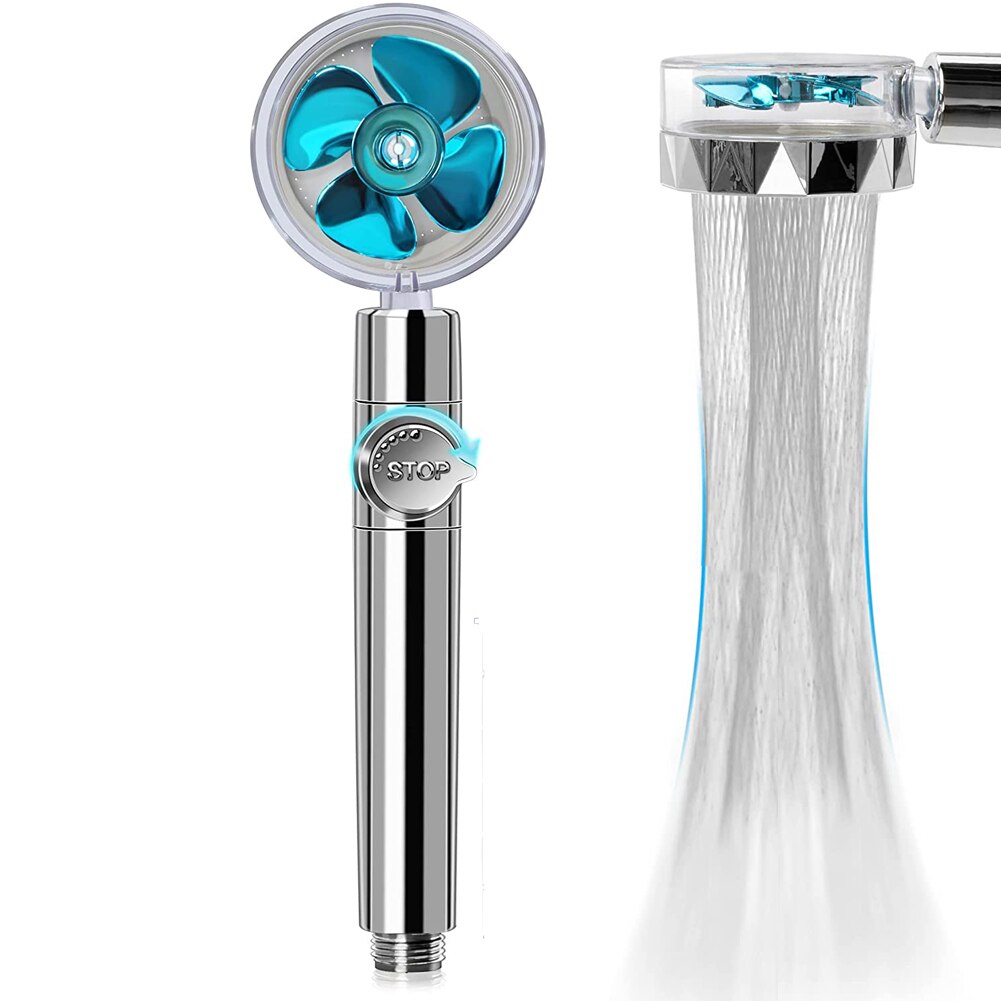 shower head high pressure Shower head 360 Degrees Rotating With Small Fan Showerhead spray shower for bathroom Showerhead