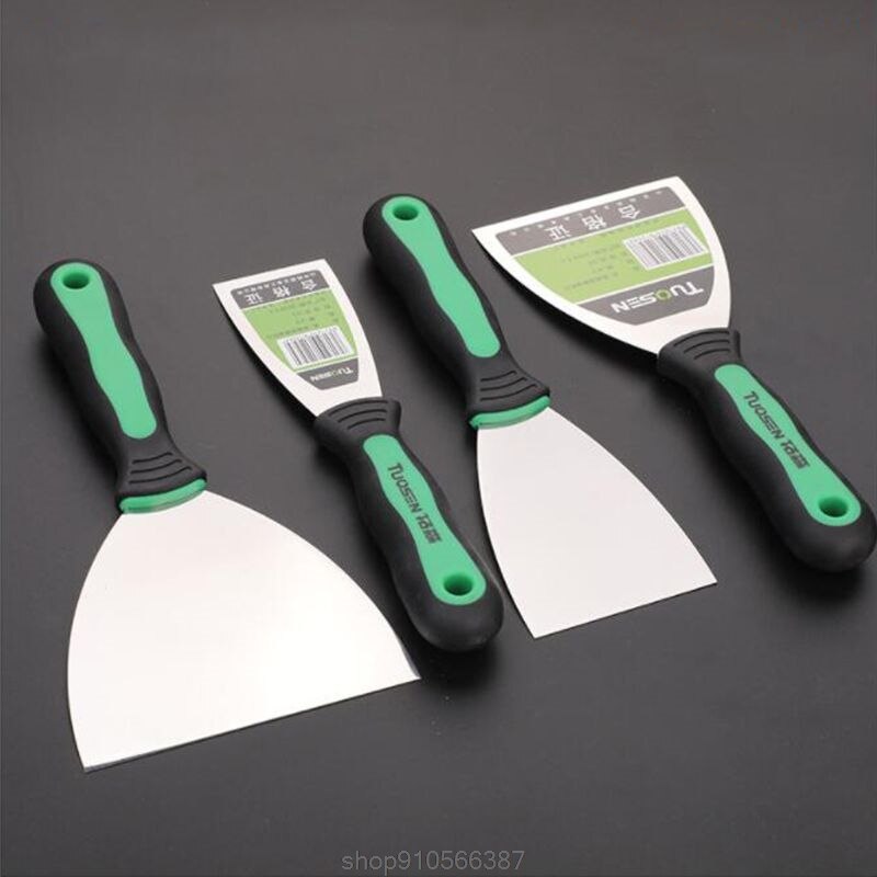6 Pcs Putty Knives Set Scrapers and Filling Knives Cement Shovel Blade with Anti-slip Plastic Handle DIY N17 20