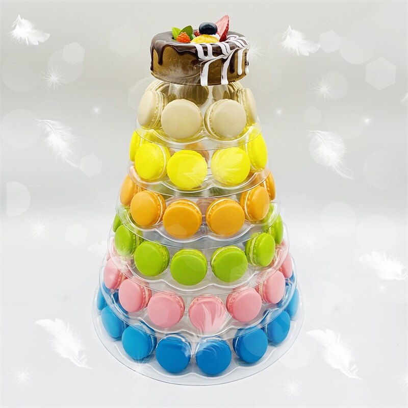 Multi-level Macaron Cake Cookie Display Rack Suitable for Party Banquet Wedding Decoration Washable Reusable Baked Storage Tools