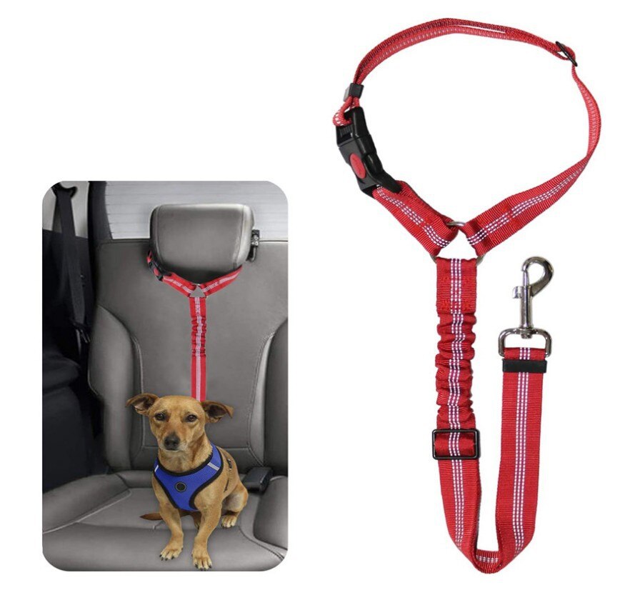 Dog Harness Seat Belt Pet Auto Veiligheidsgordel Verstelbare Puppy Veiligheid Seat Belt Reflecterende Elastische Bungee Sluit Harnas Hond: 03