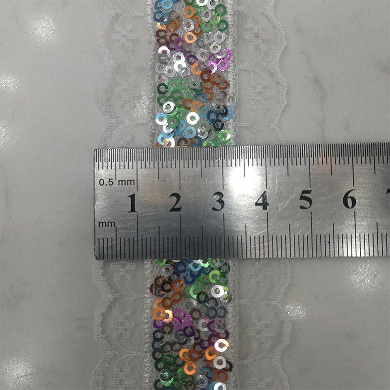 Dancing party Sequins Lace Ribbons DIY Sparkly Lace Ribbon Applique Sewing Accessories Wedding Festival Party Decoration