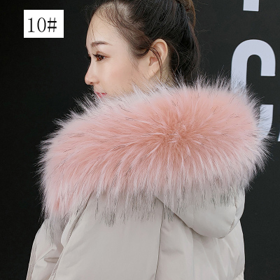 17X80Cm Winter Faux Fur Unisex Jas Trui Sjaals Kraag: 10