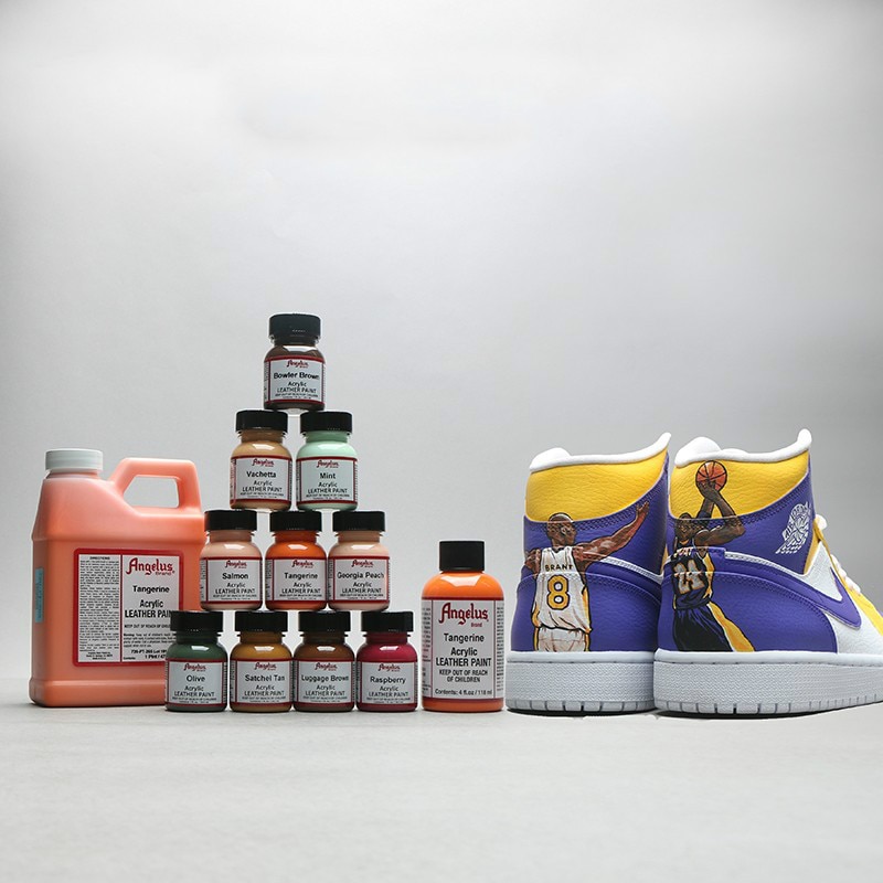 Sneakers tilpasset maling importeret gør-det-selv læder håndmalede sko farveskift belægning lærred 29.5ml 1oz