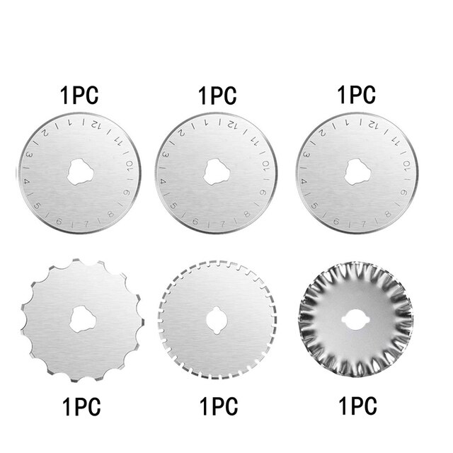 Rotary Cutter Blades Replacement Rotary Blades 45MM Round Trimmer Refill Blades Rotary Cutter for Quilting Cutting Sewing Crafts: Dark Grey