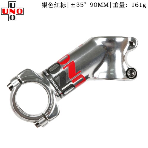 UNO Sliver Bike Stem Ultralight 7 17 35 Degree MTB Road Stem for Fork 28.6 31.8mm 60/70/80/90/100/110/120/130mm Mountain Bicycle: 35 degree 90mm