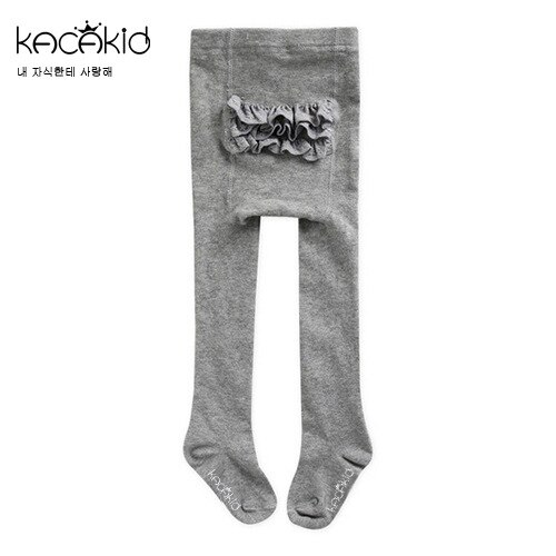 Kacakid prinsesse piger bomuld numse blonde flæse pantalon pink hvid børn strømpebukser tights 0-4 år: Grå / S  (0 to 2 år)