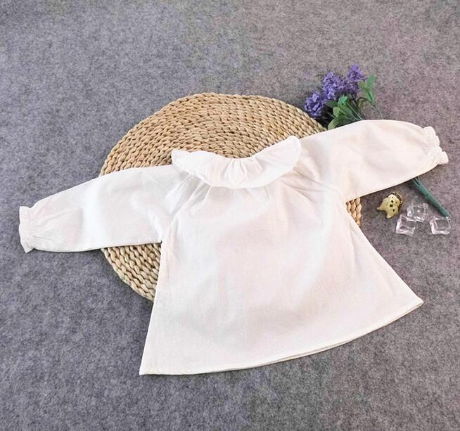3 teile/los Baby mädchen T-shirts kinder kinder kleidung langarm grund plain infant rüschen jungen t 8-24 Mt sylvia 537020235629