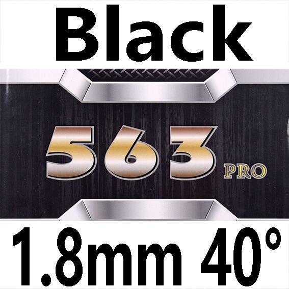 729 amistad 563 PRO (563 Provincia, pips-out especial) 729 Goma de tenis de mesa Original 729 esponja de Ping Pong: black 1.8mm H40