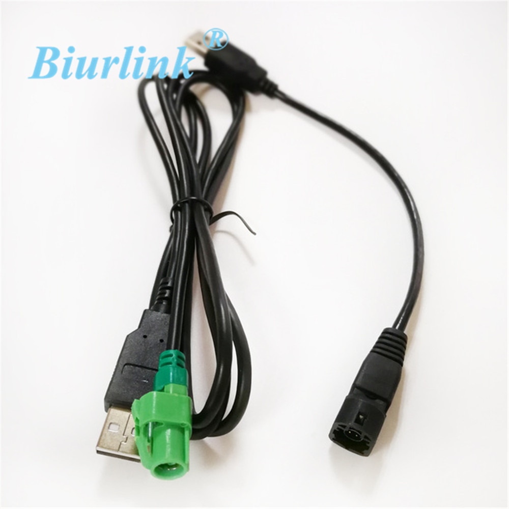 Biurlink Radio Autoradio USB Draad USB Transfer Adapter Voor VW BMW Cd-speler 4-Pin Socket