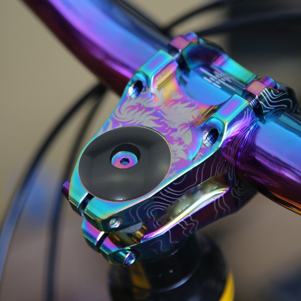 Bicycle Headset Fork Top Cap MTB Mountain Bike Stem Top Cover Cycling Equipment Screws Cap Cycling Accessories