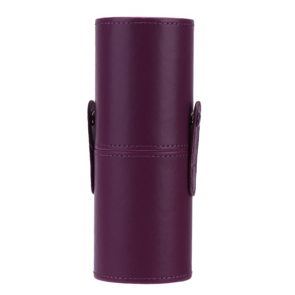Tragbare PU Leder machen-hoch Pinsel Halfter Reise Kosmetische Stifte Lagerung Tasse fallen Schönheit Stifte Schönheit Organizer Kasten fallen Für Pinsel: dunkel Violett