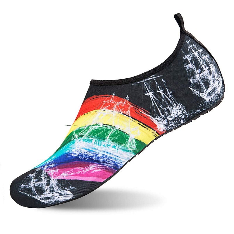 Zomer Regenboog Patroon Strand Slip-On Sneakers Water Sport Surfen Zwemmen Duiken Onderwater Upstream Kreek Schoenen Snel Droog