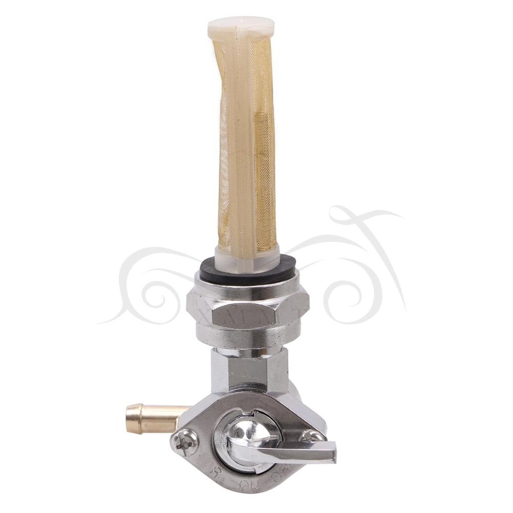 Motorcycle Accessory Aluminum Fuel Valve Petcock Left Outlet For Harley Sportster Big Twin 1975-Up 13/16" Bung