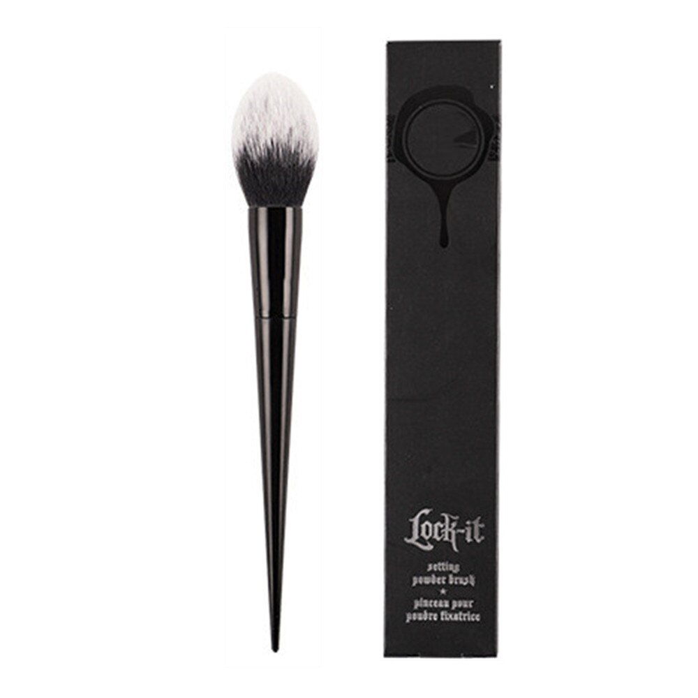 Lock-It Setting Powder Brush #20 - Fluffy Round Tapered Powder Blush Bronzer Makeup Brush Beauty Blender Tool: KVD20-Box