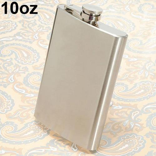 Stainless Steel Whiskey Pocket Hip Flask Wine Liquor Wedding Party Drink Bottle Funnel Male Small Mini Flask For Alcohol Bottle: 10oz