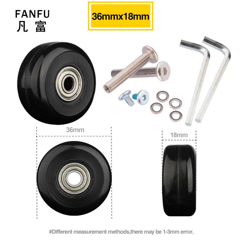 Suitcase Wheels 1 pair of Luggage Suitcase Replacement Wheels Axles Deluxe Repair Deluxe Repair Tool Casters