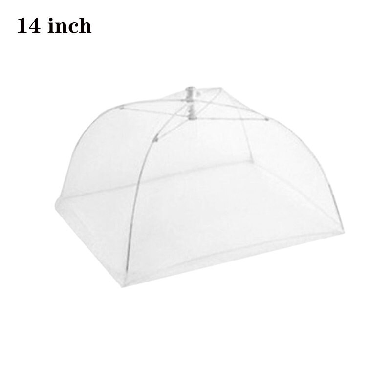 Food Covers Mesh Foldable Kitchen Anti Fly Mosquito Tent Dome Net Umbrella Picnic Protect Dish Cover Kitchen Accessories Gadgets: 14 inch
