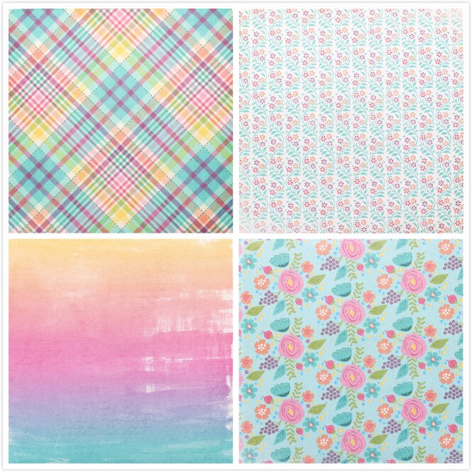 KSCRAFT 12 Sheets Think Spring Scrapbooking Pads Paper Origami Art Background Paper Card Making DIY Scrapbook Paper Craft