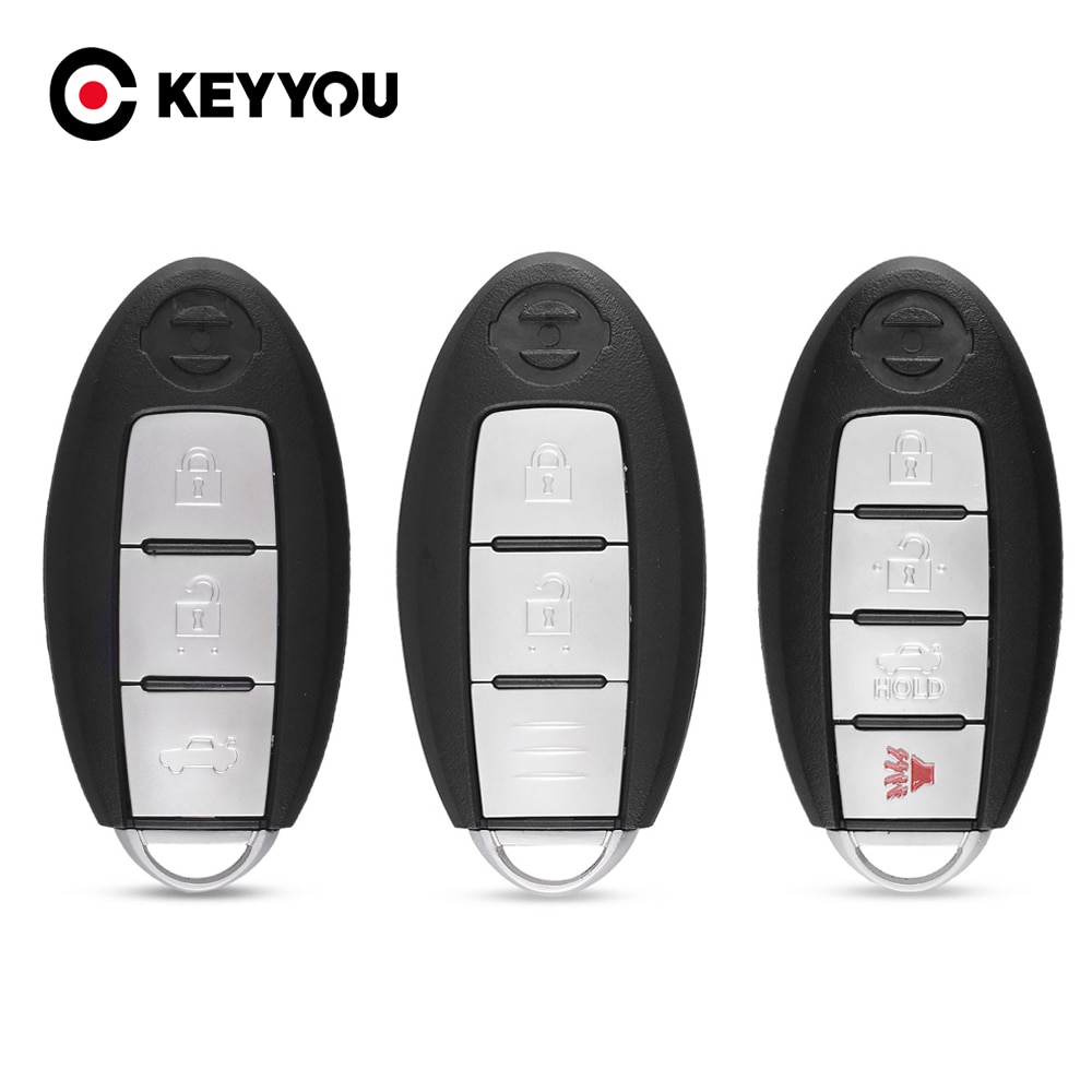 Keyyou Remote Smart Key Shell 2/3/4 Knop Blanco Case Keyless Entry Voor Nissan Altima Maxima Murano Versa Teana sentra 2006