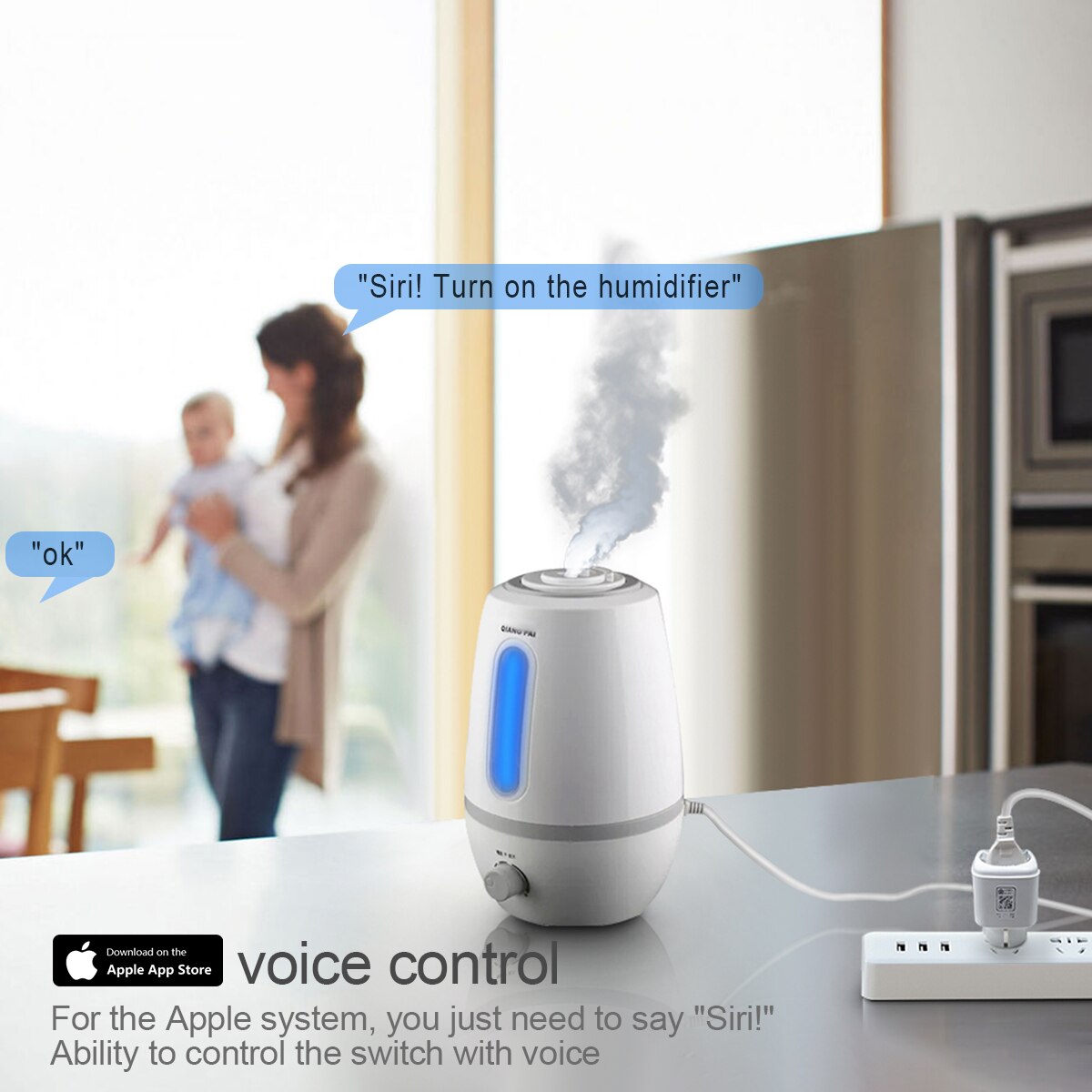 Homekit-enchufe inteligente Tuya para el hogar, enchufe inalámbrico con WIFI, Control por aplicación, interruptor de luz de vida inteligente de 16A para Apple Home, Alexa y asistente de Google