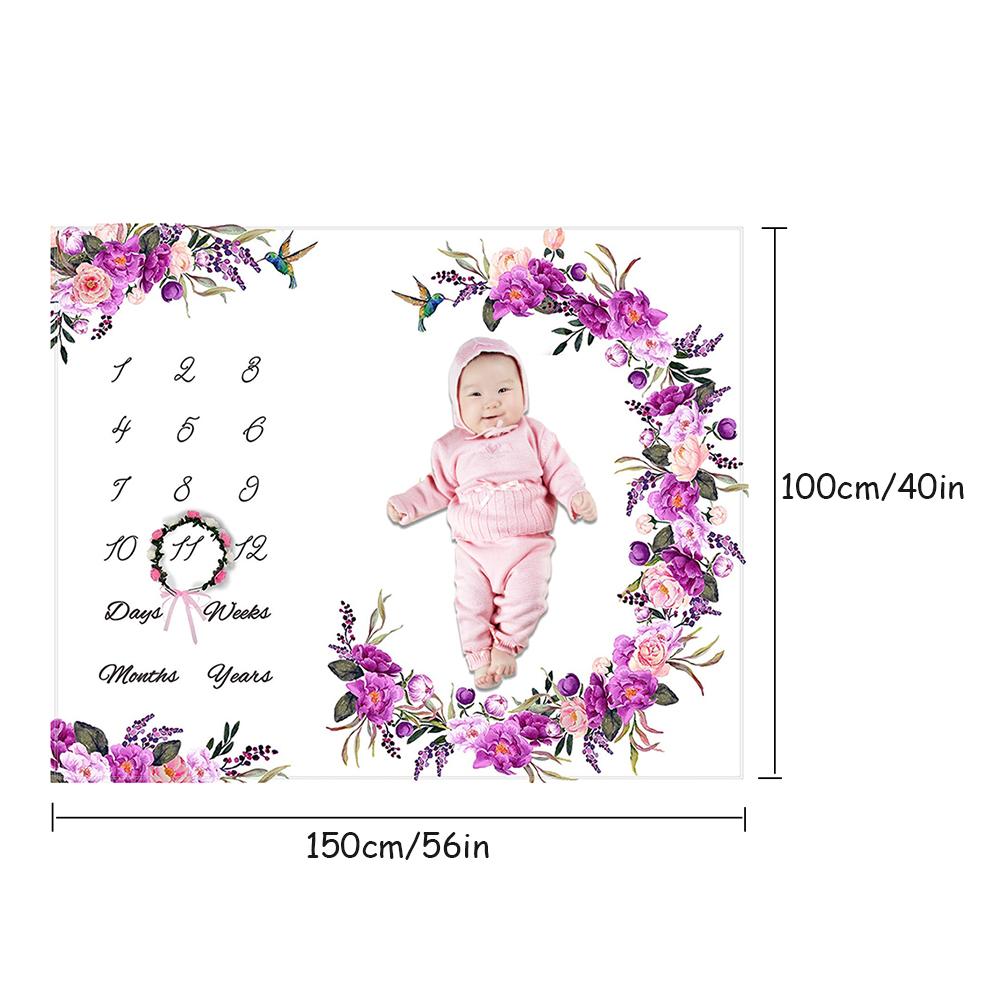 Baby Baby Deken Foto Fotografie Prop Flanellen Deken Achtergrond Doek Kalender Baby Jongen Meisje Fotografie Stoffen Accessoires
