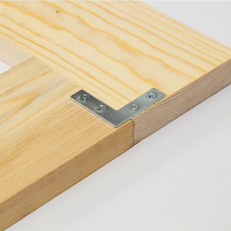 Platte Hoek Rechts 90 Graden Hoek Beugel Reparatie Plaat Bevestiging Brace