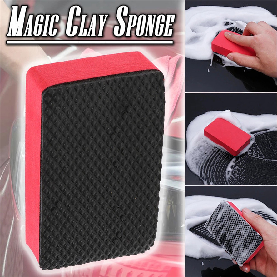 Auto Schilderen Zorg Spons 1PC Magic Klei Spons Bar Auto Pad Blok Schoonmaak Gum Auto Wax Polish Pad tool 1010 #20