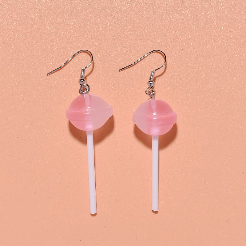 1 par de pendientes de gota de comida de Donut 3D de colores para mujer, para niños, creativa, divertida, abalorios de pastel Kawaii, pendientes colgantes, joyería: Verde Libélula
