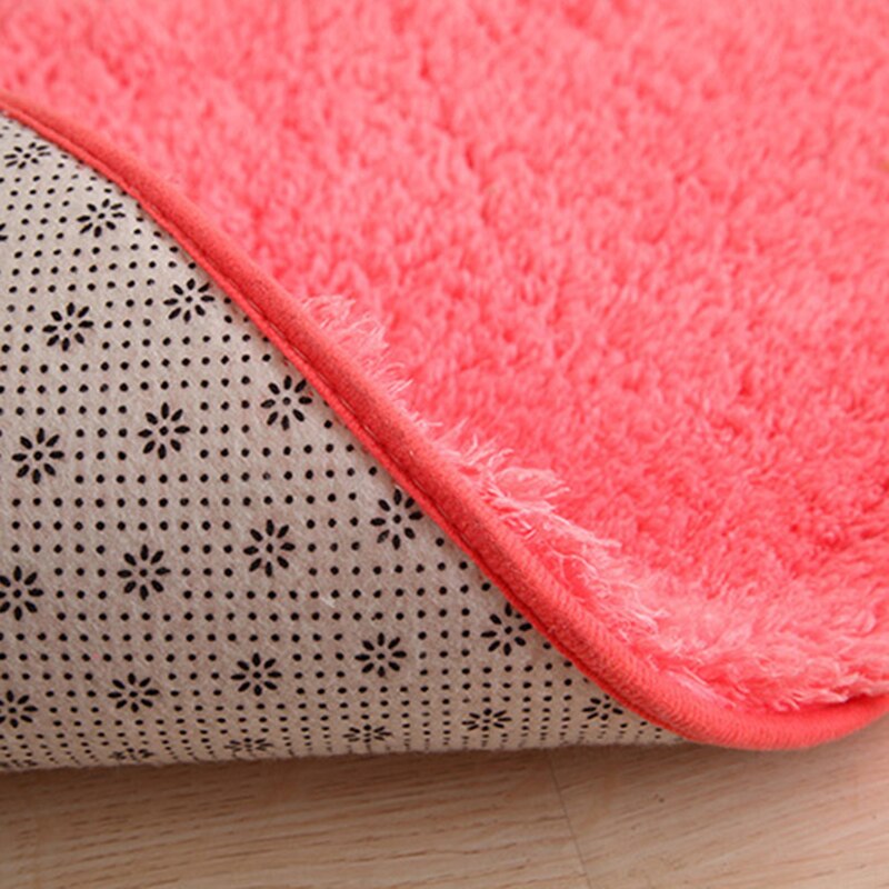 6 Kleuren Ovale Tapijt Tapijt Matten Slaapkamer Vloer Tapijt Pluizige Absorberende Vloermat Thuis Anti-Slip Pluizige Mat lamsvel Tapijt