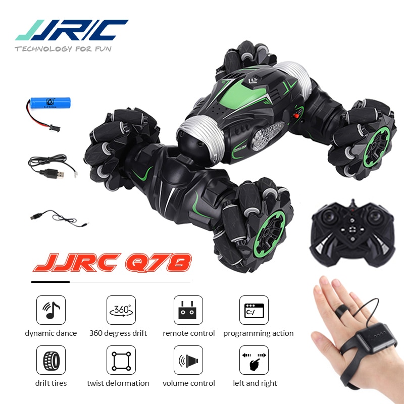 JJRC Q78 1:14 2,4G Seitlichen Bewegt Sich Wandelbare Amphibien 360 Grad Rotation RC Auto Fernbedienung Auto RC Stunt Auto