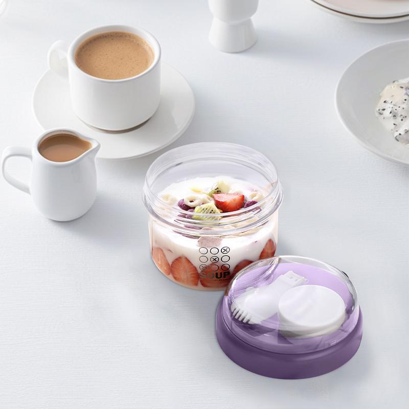 650ml Yogurt Parfait Cups With Handles Portable Yogurt Mug Breakfast Mug Cereal Cup Meal Planning Containers For Milk Yoghurt
