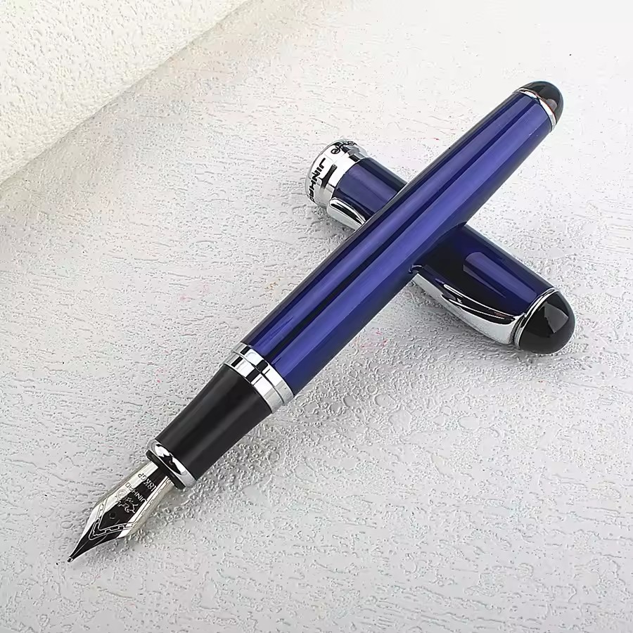 Pluma estilográfica Jinhao X750, estilo exquisito de , pluma de caligrafía de punta de 18KGP, obra de arte para estudiantes y profesores, papelería para escribir firma: green