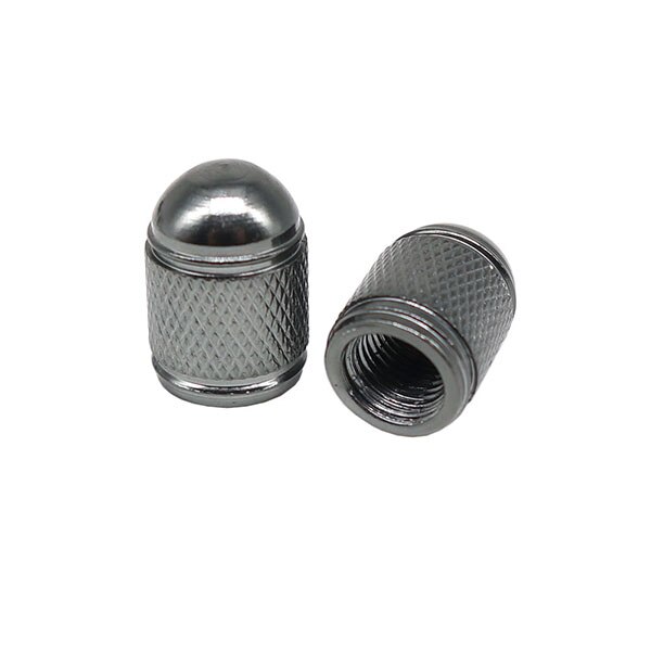 2 stks Fiets Wiel Band Bedekt Protector Road MTB Amerikaanse Schrader ventiel Stofdicht Fiets Ventiel mondstuk Cap 7 kleur DC0631: Gray