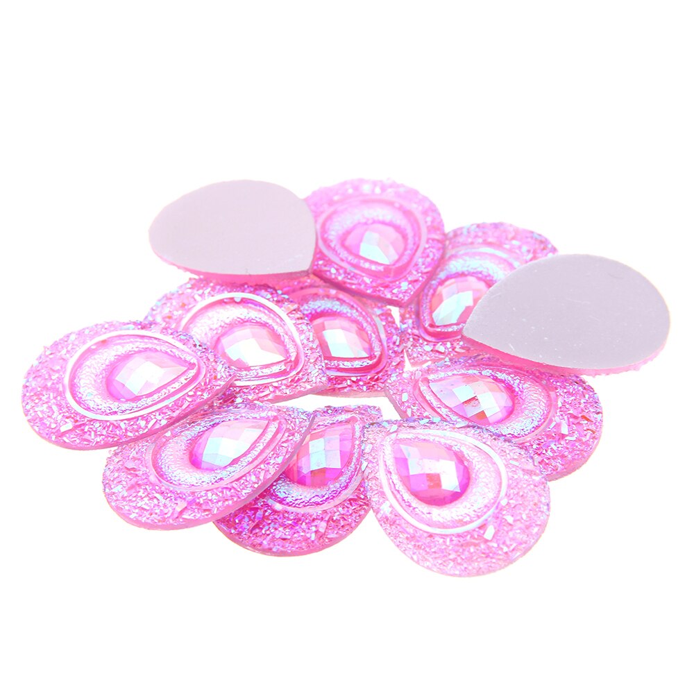 18*25Mm Grote Strass 20G Ongeveer 26Pcs Shape Resin Edelstenen Flat Terug Voor Ambachten Scrapbooking diy Kleding Schoenen December.: 14 Pink AB