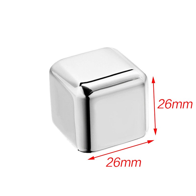 304 stainless steel ice cubes can be reused. Frozen ice cubes are used for rapid cooling of whiskey and longer