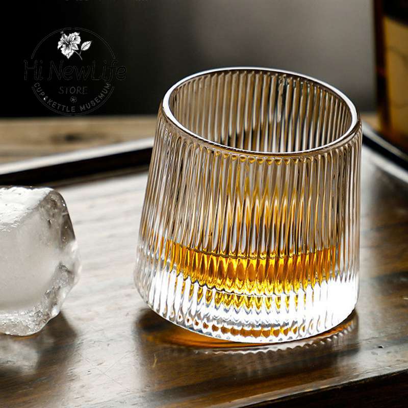 Vaso giratorio para hombre, vaso de vidrio para whisky, vaso para cóctel, giroscopio, copa de vino, para Bar