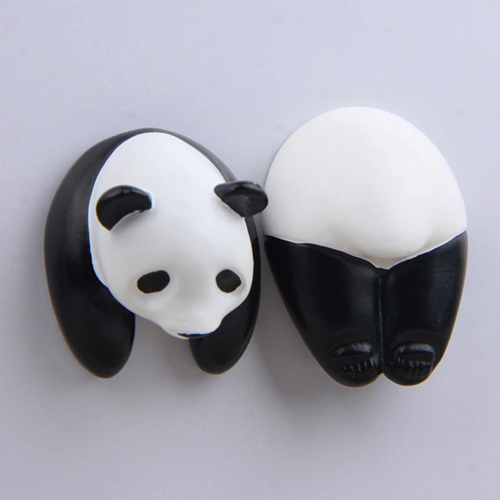 Cartoon Panda Half Body Figure, Three-dimensional Magnetic Refrigerator Magnet, Magnet Mobile Phone Case Material