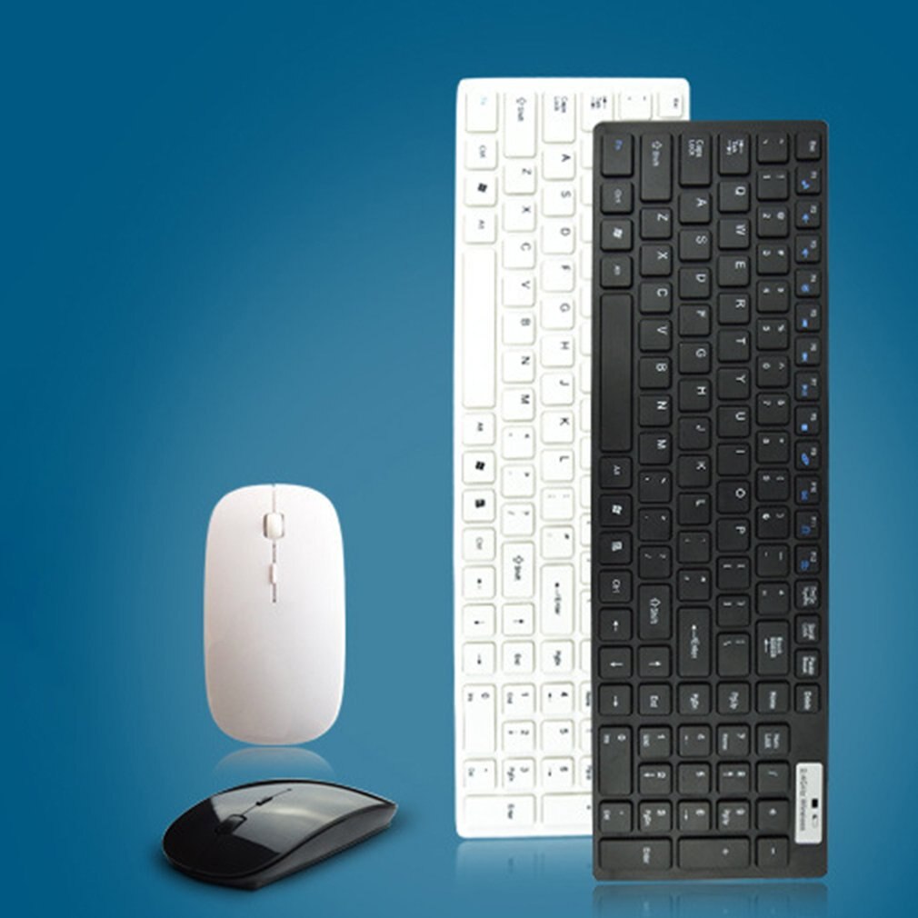 2.4G Ultra-Thin Flat-Panel Wireless Keyboard And Mouse Set Optical Keyboard And Mouse Office Dedicated