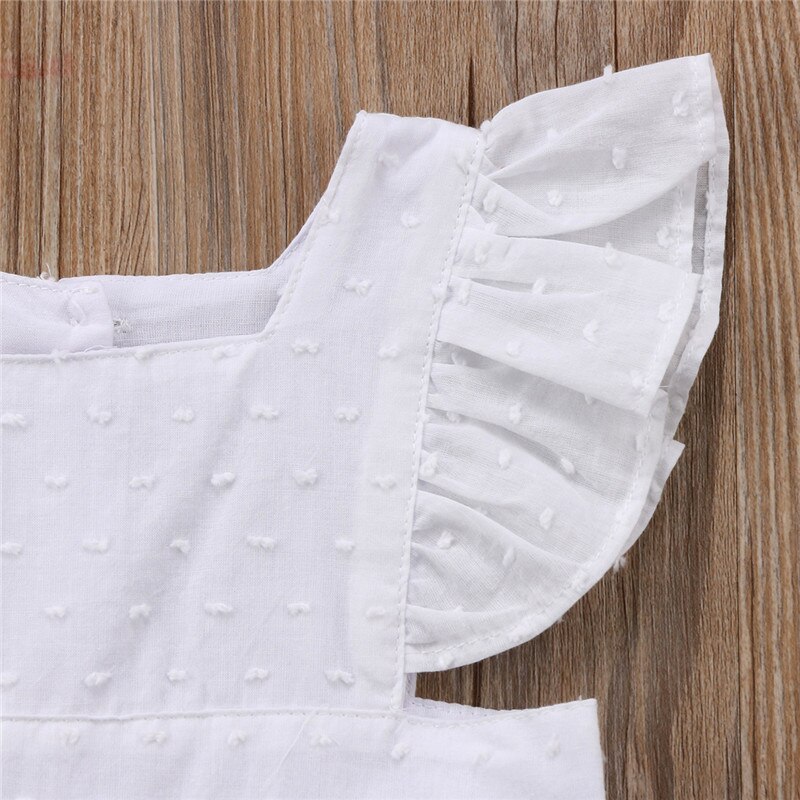 Newborn Kids Baby Girls Clothes Ruffle Top T-shirt Blouse Dress Summer Clothes Outfits 0 to 3T