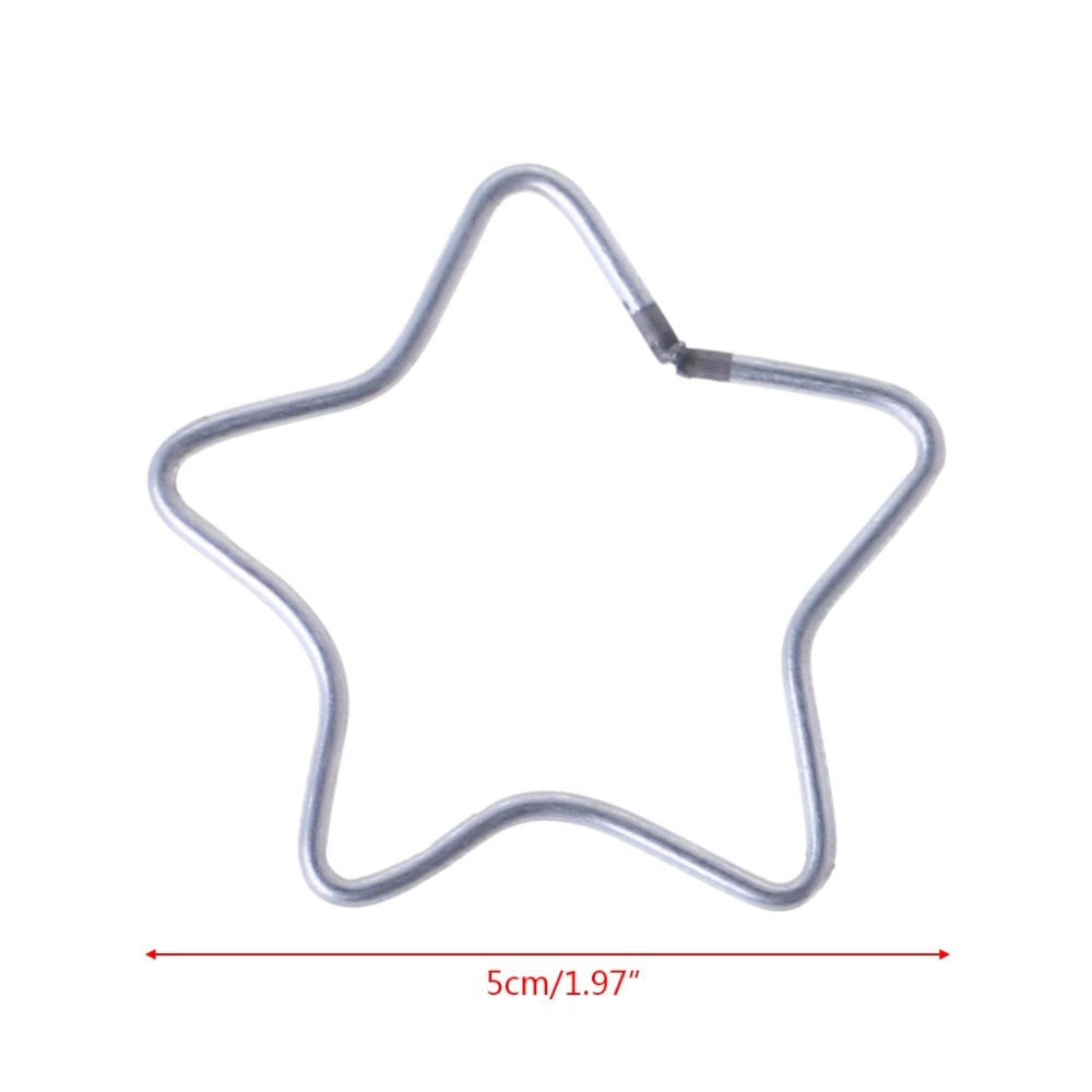 5/11.5/14.5/19.5cm Star Shape Metal Dream Catcher Dreamcatcher Ring Macrame Craft Hoop DIY Accessories 4Sizes