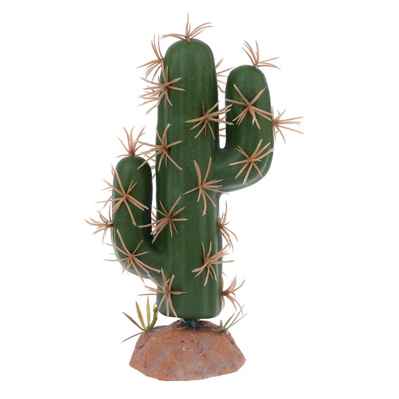 Plantas de Terrario de plástico verde de Habitat de los Reptiles para el adorno del jardín en casa de los anfibios: 3