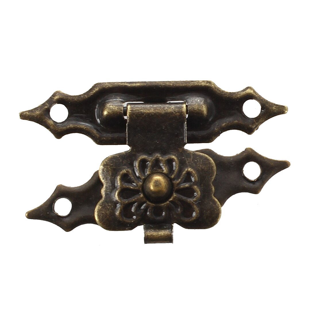 Boîte à loquet bronze 3 cm | Ensemble de boîte en bois d'anchive, boîte fermée