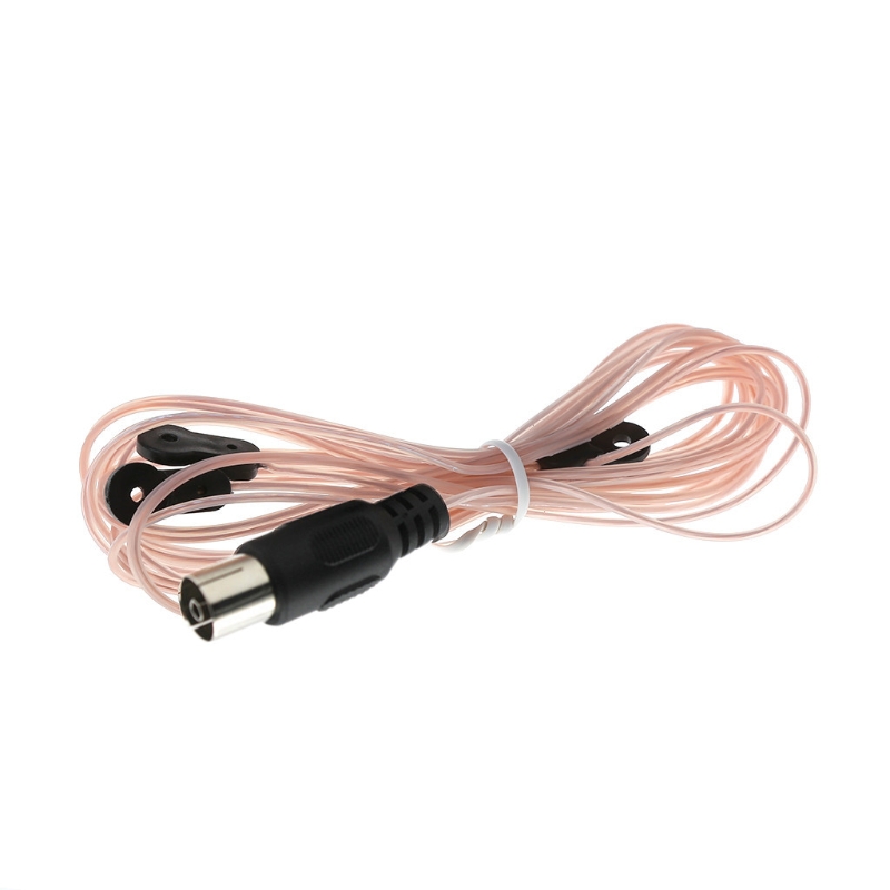 Cable de antena dipolo FM Universal, Conector de enchufe hembra de 520-1710MHz, aéreo para amplificador estéreo de Radio FM de Interior para el hogar